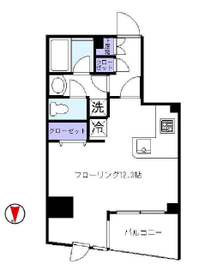 デュオスカーラ神楽坂タワー 5階 間取り図