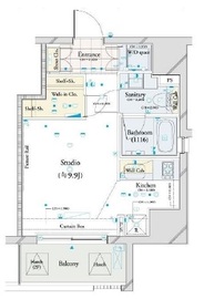 コンシェリア恵比寿 11階 間取り図