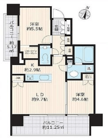 イニシアイオ西麻布 10階 間取り図