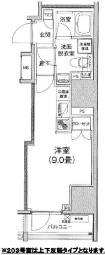 アイルイムーブル日本橋 2階 間取り図