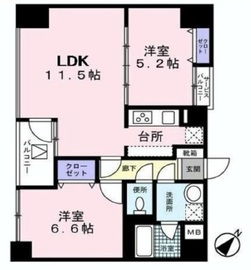 メルヴェーユ日本橋浜町 603 間取り図