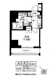 アイルイムーブル日本橋 2階 間取り図