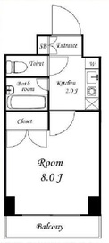 フォレシティ秋葉原 206 間取り図