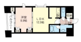 エスティメゾン銀座 1409 間取り図