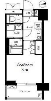 プロポンス麻布 203 間取り図