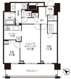 クロスエアタワー 14階 間取り図
