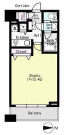 コンシェリア西新宿タワーズウエスト 12階 間取り図