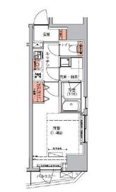 ハーモニーレジデンス三田 201 間取り図