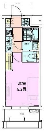 門前仲町レジデンス六番館 202 間取り図