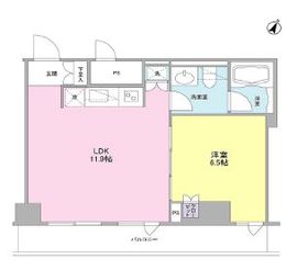 ステイレジデンス西新宿 1304 間取り図