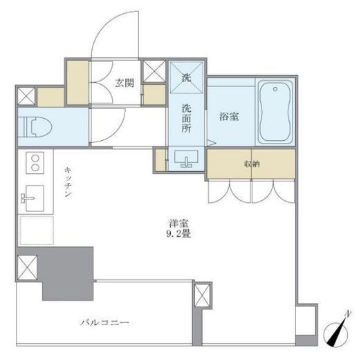 プランドール水天宮 206 間取り図