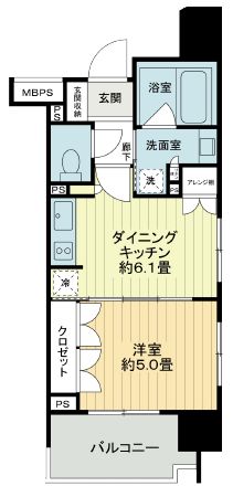 ライオンズアイル渋谷松濤 9階 間取り図