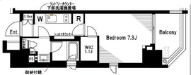 パークリュクス東麻布mono 8階 間取り図