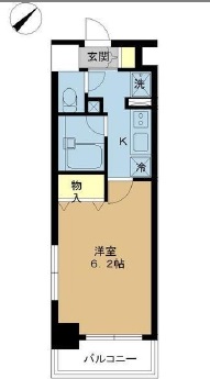 プロシード都立大学 401 間取り図