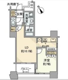 ル・サンク大崎ウィズタワー 5階 間取り図