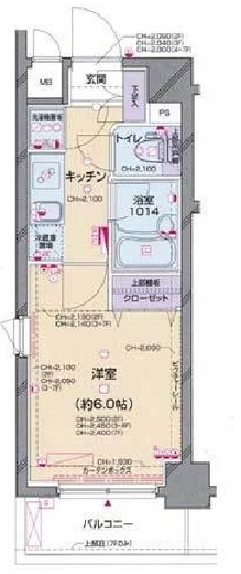 パレステュディオ白金台 5階 間取り図
