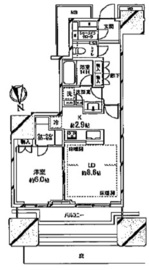 富久クロスコンフォートタワー(Tomihisa Cross)  2階 間取り図