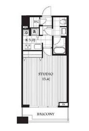 コンシェリア西新宿タワーズウエスト 15階 間取り図