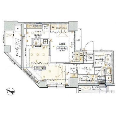 五番町マンション 4階 間取り図