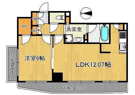 エクセレンシア駒込 1301 間取り図