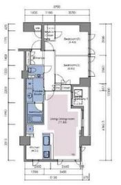 グレンパーク駒場 4階 間取り図