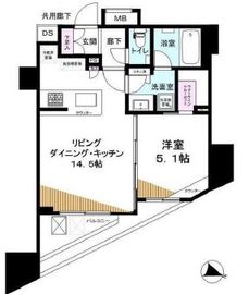 ウィルローズ茅場町 8階 間取り図