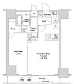 コンフォリア上野入谷 1204 間取り図