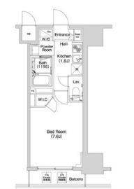 コンフォリア上野入谷 205 間取り図