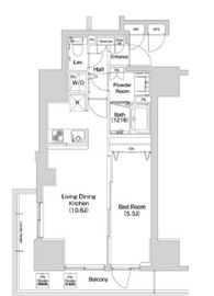 コンフォリア上野入谷 1103 間取り図