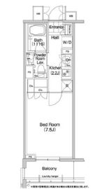 コンフォリア秋葉原イースト 409 間取り図