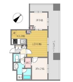 セントラルレジデンス シティタワー池袋 13階 間取り図
