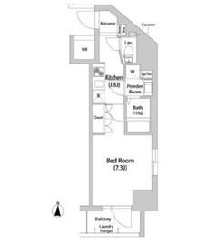 ブリッサ本郷真砂 203 間取り図