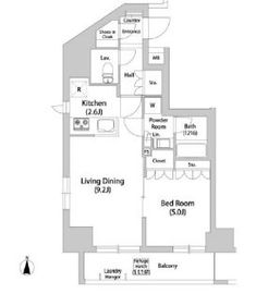 ブリッサ本郷真砂 501 間取り図