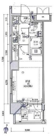 ガリシア九段下ライズ 6階 間取り図