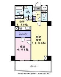 アクトフォルム武蔵小山 602 間取り図