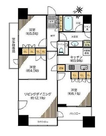 アトラスタワー西新宿 9階 間取り図