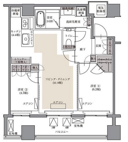 ブランズ四番町 3階 間取り図