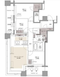 ブランズ四番町 4階 間取り図