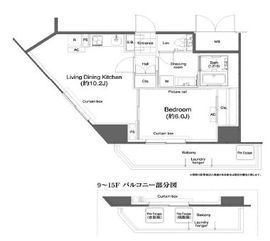 グランハイツ高田馬場 1511 間取り図