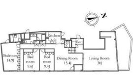 グリーンコア広尾 402 間取り図