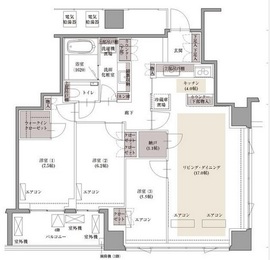 ブランズ四番町 4階 間取り図