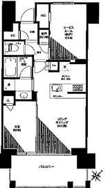 シティハウス広尾南 6階 間取り図