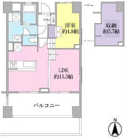 キーヌ・ブラン 502 間取り図