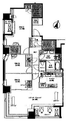 ブランズ四番町 4階 間取り図