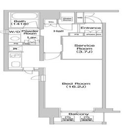 コンフォリア北参道 612 間取り図