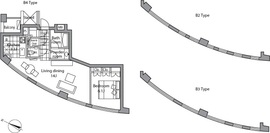 レジディアタワー乃木坂 1102 間取り図