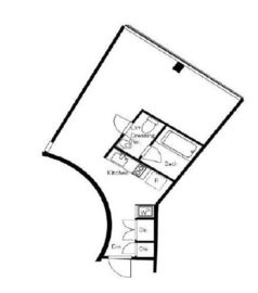 FLEG池尻 206 間取り図