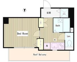 エスコート麻布十番2 801 間取り図