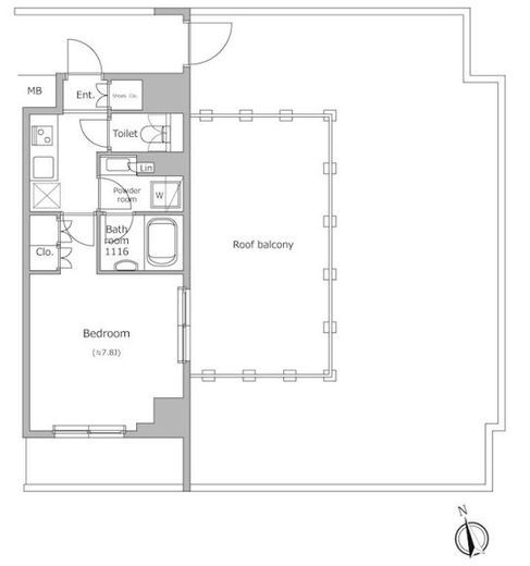 レジディア目黒4 406 間取り図