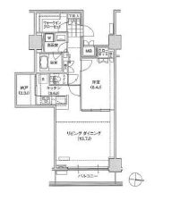 ブリリアイスト東雲キャナルコート 1125 間取り図